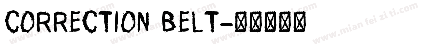 Correction belt字体转换